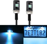 ✨ enhance your vehicle's look with livtee super bright ice blue led license plate lights - waterproof and legal for car motorcycle truck rv atv bike (2pcs) logo