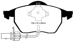 img 1 attached to 🔴 Тормозные колодки EBC Brakes DP31114C Redstuff из керамики с минимальным образованием пыли.