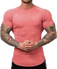 img 3 attached to URRU T Shirts Compression Athletic Baselayer Men's Clothing in Active