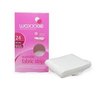 🪄 waxxxie washable super absorbent fabric wax strips - ultimate hair removal solution for face, legs, under arm, body, and bikini waxing - pack of 24 strips logo