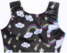 img 1 attached to 🦄 DAXIANG Unicorn Leotards Gymnastics Biketards: Vibrant Girls' Clothing for Sports and Play