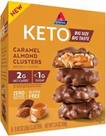 🥜 atkins keto-friendly caramel almond clusters, 8 count - boost your seo! logo
