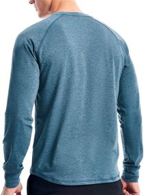img 3 attached to Heather Slate Sleeve Henley Shirts