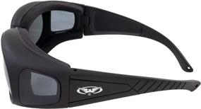 img 2 attached to 🕶️ Global Vision Outfitter Motorcycle Safety Sunglasses with Padded Fit-Over Design