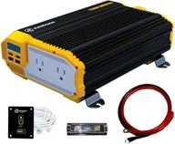🔌 kriëger 1100w 12v power inverter with dual 110v ac outlets, installation kit included, automotive backup power supply for blenders, vacuums, power tools - met approved by ul and csa logo