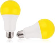 💡 yellow amber led light bulb logo