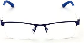 img 3 attached to Men's Rectangular Non-Prescription Eyeglasses - V W Rimless Accessories for Better SEO