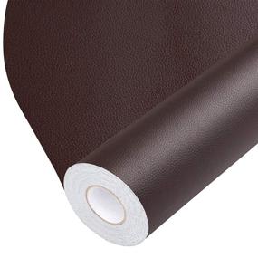 img 4 attached to 🔖 Self-Adhesive Leather Repair Tape and Patch for Handbags, Furniture, Drivers Seat, Sofas, Car Seats - Brown (17X79 inch)