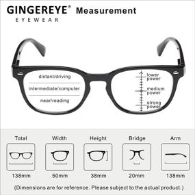 img 1 attached to GINGEREYE Progressive Multi Focus Eyestrain Protection