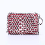 stainless chainmail cleaning scrubber silicone household supplies logo