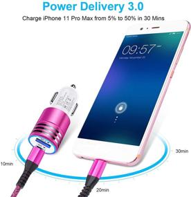 img 1 attached to 🚗 Fast Charging USB Type C PD Car Charger, Dual Port 30W Power Delivery 3A & Quick Charge 2.4A Car Adapter, Compatible with Google Pixel 5/4/3a/2 XL, Samsung S21+/S20, Note 21/20 Ultra, Car Plug + 6ft USB C Cable