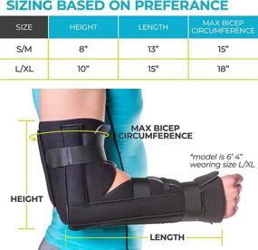 img 3 attached to 🩹 BraceAbility Elbow Immobilizer Brace: Long Arm Cast & Soft Splint for Supracondylar & Ulna Fractures (S/M)