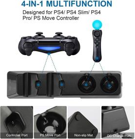 img 3 attached to 🎮 Quad Charger for PS4 Controller with Upgrades - Ultimate Charging Station Dock