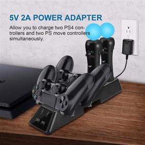 img 2 attached to 🎮 Quad Charger for PS4 Controller with Upgrades - Ultimate Charging Station Dock