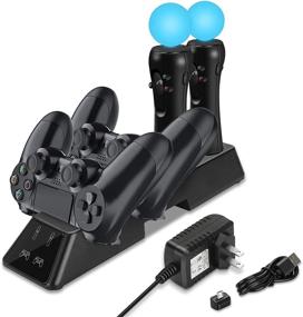 img 4 attached to 🎮 Quad Charger for PS4 Controller with Upgrades - Ultimate Charging Station Dock