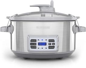 img 3 attached to 🍲 BLACK+DECKER SCD7007SSD 7-Quart Stainless Steel Digital Slow Cooker with Temperature Probe and Precision Sous-Vide Capacity