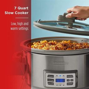 img 1 attached to 🍲 BLACK+DECKER SCD7007SSD 7-Quart Stainless Steel Digital Slow Cooker with Temperature Probe and Precision Sous-Vide Capacity