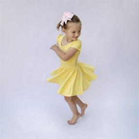 img 3 attached to 👗 Cute Girls Soft Twirl Dress - POPINJAY Twirly Short Sleeve Skater Swing Dresses