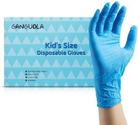 img 4 attached to 🧤 50PCS Blue Nitrile Gloves for Kids (Ages 5-12) - Multipurpose Disposable Gloves, Latex-Free, Powder-Free, Textured Fingertips - Ideal for Crafting, Painting, Gardening, Cooking, Cleaning