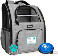 🐾 petami deluxe pet carrier backpack: ventilated design, two-sided entry, and safety features for small cats and dogs - ideal for travel, hiking, and outdoor use logo