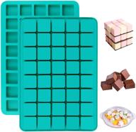 🍬 mity rain 2 pack square caramel candy silicone molds - perfect for chocolate truffles, whiskey ice cubes, grid fondant, hard candy, pralines, and gummy jelly logo