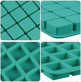 img 1 attached to 🍬 Mity Rain 2 Pack Square Caramel Candy Silicone Molds - Perfect for Chocolate Truffles, Whiskey Ice Cubes, Grid Fondant, Hard Candy, Pralines, and Gummy Jelly