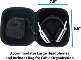 img 1 attached to 🎧 CASEMATIX Gaming Headphone Case for Razer Kraken X, Chroma, Man O War, Tiamat & More – Case Only