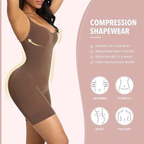 img 3 attached to 👙 FeelinGirl Adjustable Seamless Bodysuit Shapewear for Women: Enhance Lingerie, Sleep & Lounge Experience