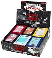 🎰 experience authentic las vegas casino vibes with assorted colored and styled casino played cards - 1 pack logo