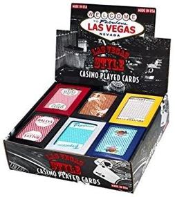 img 4 attached to 🎰 Experience Authentic Las Vegas Casino Vibes with Assorted Colored and Styled Casino Played Cards - 1 Pack