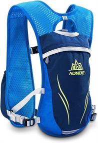 img 1 attached to 🏃 Aonijie 5.5L Trail Running Vest: Hydration Packs with 2L Bladder Reservoir - Marathoner Hydro Backpack for Ultimate Performance