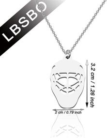 img 3 attached to 🏒 CENWA Ice Hockey Goalie Mask Necklace: Perfect Hockey Gift for Moms and Fans!