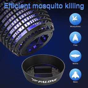 img 3 attached to Effective Outdoor Bug Zapper: PALONE 4500V 20W Mosquito Killer Lamp for Patio, Garden, Home