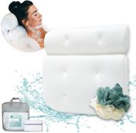 bathtub pillow soaking tub shoulder logo