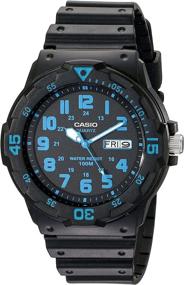 img 3 attached to ⌚ Casio MRW200H-2BV Neo-Display Black Resin Band Unisex Watch