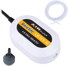 img 4 attached to 🐠 Enhance Your Aquarium Experience with Uniclife Quiet10 Air Pump & Accessories for 3-10 Gallon Fish Tanks