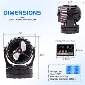 img 3 attached to 🐠 DAI BAO Wave Maker Pump 24V DC ECO - Ultimate Solution for Silent Propeller Loop Circulation in Marine Coral Reef Aquariums