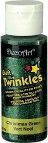 img 1 attached to 🎄 Vibrant 2-Ounce Christmas Green DecoArt Craft Twinkles Paint: Add Sparkle to Your Festive Projects