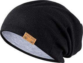 img 3 attached to 🧢 Stay Warm and Stylish this Winter with PAGE ONE Men's Slouchy Beanie: A Comfortable, Cozy, Oversized Hat for Ultimate Comfort