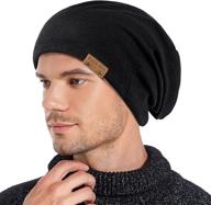 🧢 stay warm and stylish this winter with page one men's slouchy beanie: a comfortable, cozy, oversized hat for ultimate comfort logo