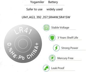 img 2 attached to 🔋 Yogamiler 40-Count LR41 AG3 392 192 SR41 384 736 L736F 1.5V Button Cell Batteries