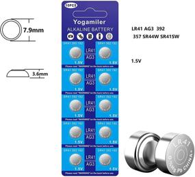 img 3 attached to 🔋 Yogamiler 40-Count LR41 AG3 392 192 SR41 384 736 L736F 1.5V Button Cell Batteries