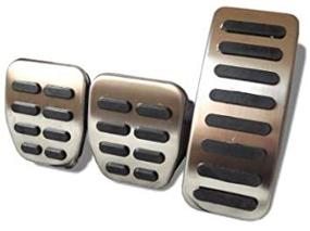 img 3 attached to Non-Slip Chrome Style Pedal Cover for VW Bora/Jetta Mk4/Golf Mk4/Polo 9N - Enhance Safety and Style