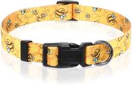 🐶 jkeemi printed patterns dog collar - durable & adjustable collar for small & medium puppy dogs logo