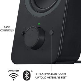 img 2 attached to Black Logitech Z207 2.0 Stereo Speaker for Multiple Devices