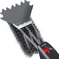 🔥 kona safe/clean nylon grill brush and scraper - ceramic infused bristles | compatible with traeger and all pellet grills & smokers | non metal bristle free grill cleaner logo