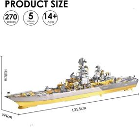 img 1 attached to Piececool Battlecruiser Battleship Building Birhtday