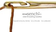 🧵 discover efficient sench side threading needles - sench needles logo