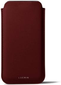 img 3 attached to Lucrin - Classic Case Cover Sleeve Compatible With IPhone 11 Pro/IPhone Xs/IPhone X And Wireless Charging - Burgundy - Genuine Leather