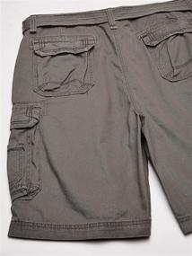 img 1 attached to 🩳 Men's UNIONBAY Survivor Cargo Shorts - Regular and Extended Sizes with Belted Design